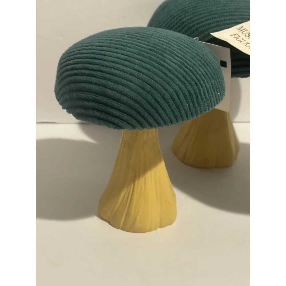 Target Mushroom Set Fall Fabric 3 Hunter Green Harvest Decor Autumn‎
